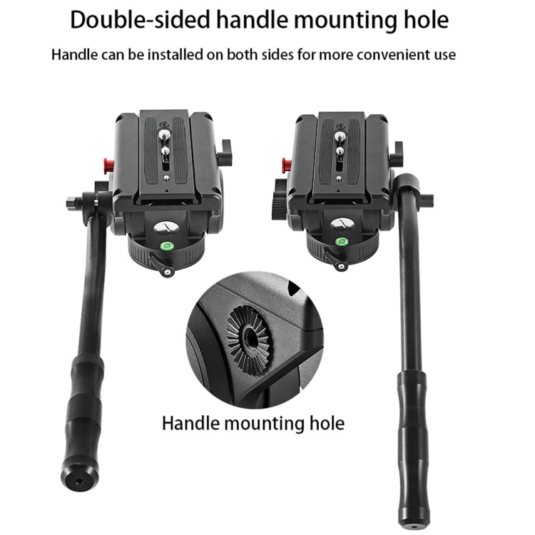 BEXIN VH-105 360 Degree Panorama Heavy Duty Tripod Action Fluid Drag Head (Black) - free shipping - PMC TechLife - Order now!