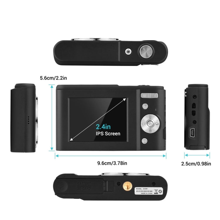 DC311 2.4 inch 36MP 16X Zoom 2.7K Full HD Digital Camera Children Card Camera, EU Plug(Green) - Children Cameras by PMC TechLife | Online Shopping South Africa | PMC TechLife | Buy Now Pay Later Mobicred