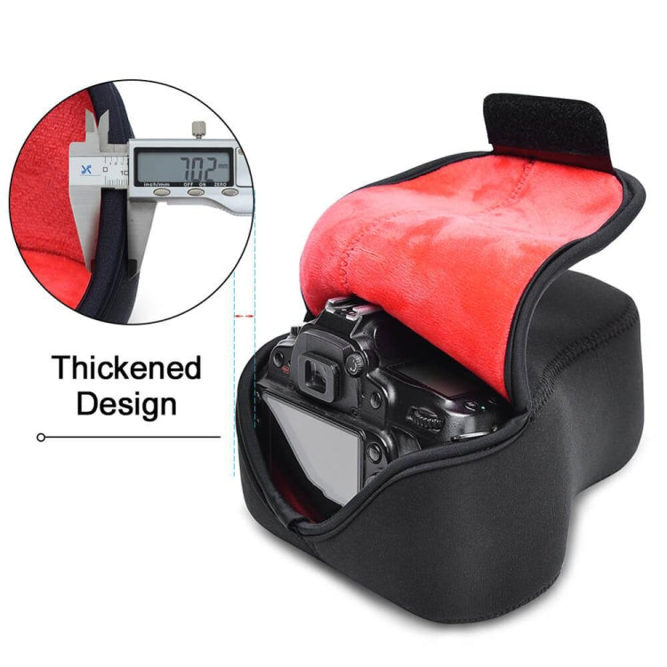 CADeN H6 Shockproof Waterproof Camera Liner Neoprene Bag Case, Size: 17 x 10.5 x 22cm (Black Red) - free shipping - PMC TechLife - Order now!
