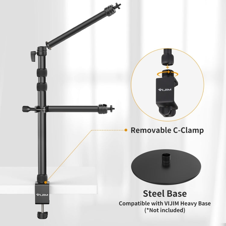 Ulanzi VIJIM LS11 C-Clamp Extension Arm Mount Live Desk Light Stand Kit - Stand by Ulanzi | Online Shopping South Africa | PMC Jewellery