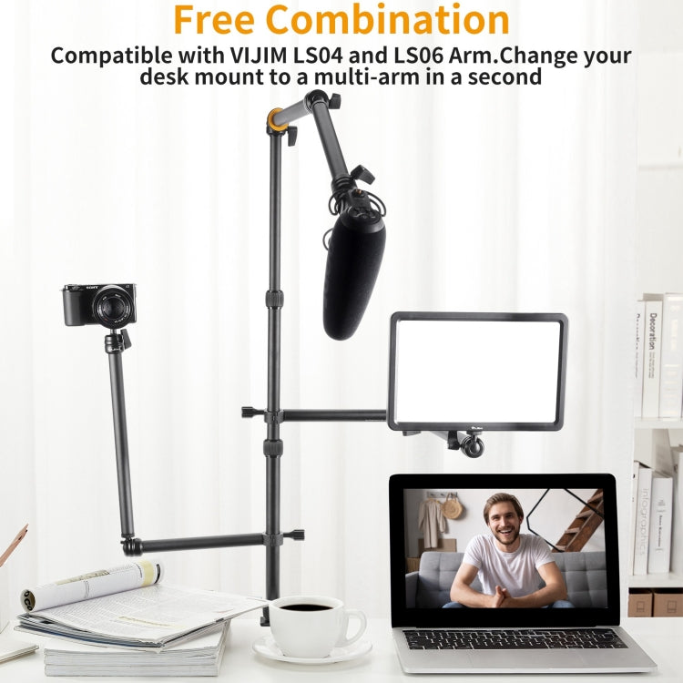 Ulanzi VIJIM LS11 C-Clamp Extension Arm Mount Live Desk Light Stand Kit - Stand by Ulanzi | Online Shopping South Africa | PMC Jewellery