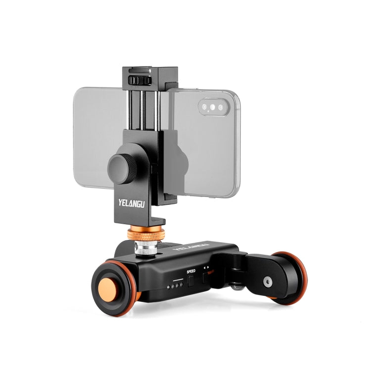 YELANGU L4X Camera Wheel Dolly + PC03 Phone Clamp with Remote, Load: 3kg - free shipping - PMC TechLife - Order now!
