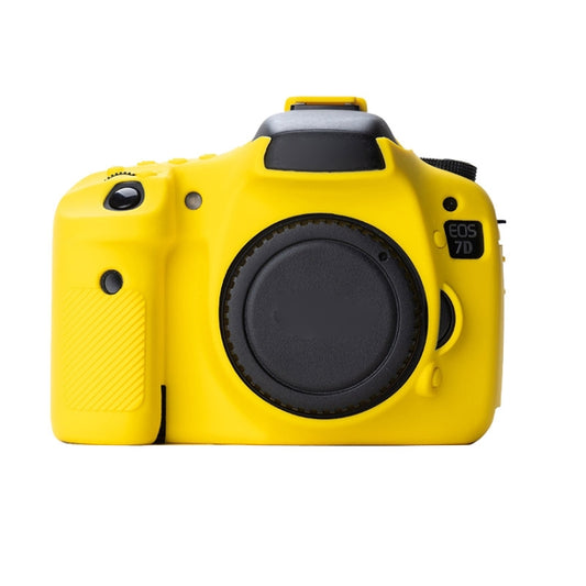 Soft Silicone Protective Case for Canon EOS 7D (Yellow) - Protective Case by PMC Jewellery | Online Shopping South Africa | PMC Jewellery | Buy Now Pay Later Mobicred