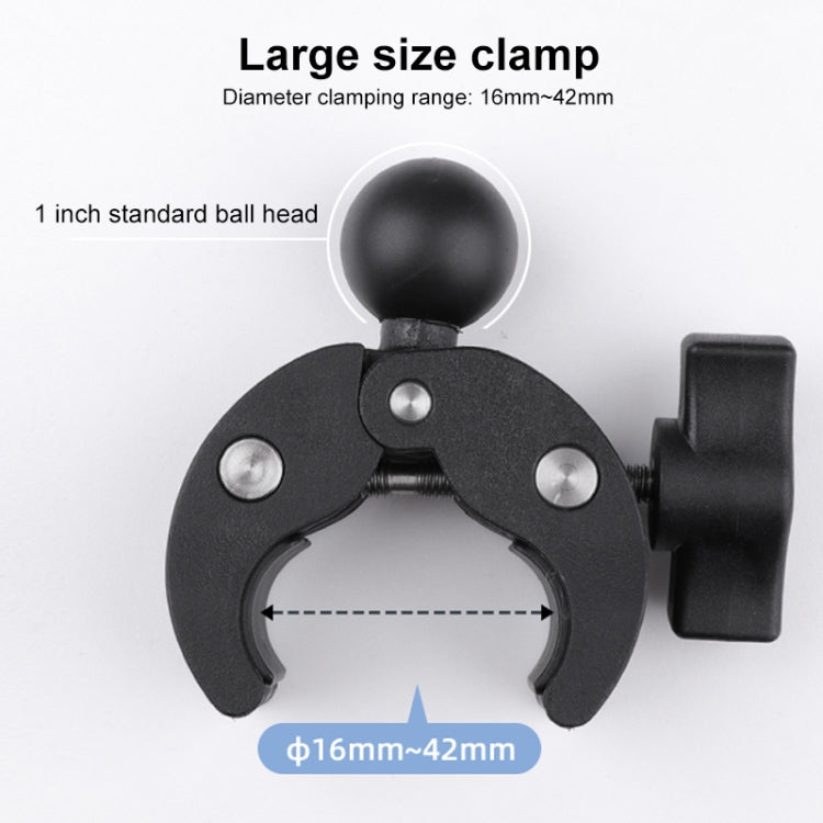 Extended Version 360 Rotation Adjustable Action Camera Bike Motorcycle Handlebar Holder (Black) - Bicycle Handlebar Mount by PMC TechLife | Online Shopping South Africa | PMC TechLife | Buy Now Pay Later Mobicred