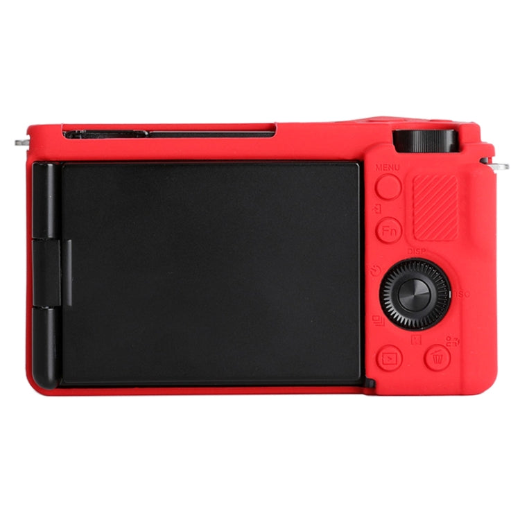 For Sony ZV-E10 Soft Silicone Protective Case (Red) - Protective Case by PMC TechLife | Online Shopping South Africa | PMC TechLife
