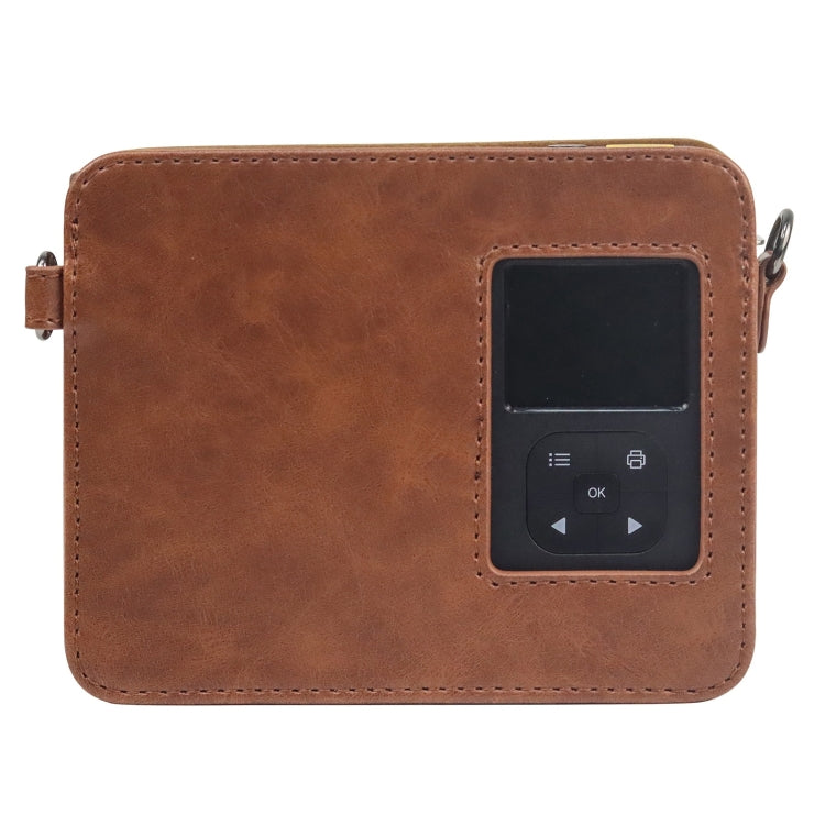 For Kodak Mini Shot 3 Square Retro / C300R instax Full Body Camera PU Leather Case Bag with Strap(Brown) - free shipping - PMC TechLife - Order now!