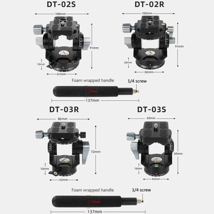 BEXIN DT-02S/S 2D 360 Degree Panorama Heavy Duty Tripod Action Fluid Drag Head with Quick Release Plate - free shipping - PMC TechLife - Order now!
