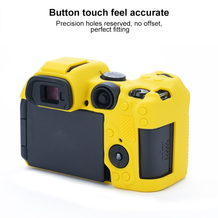 For Canon EOS R7 Soft Silicone Protective Case (Yellow) - Protective Case by PMC TechLife | Online Shopping South Africa | PMC TechLife | Buy Now Pay Later Mobicred