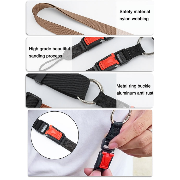 XJ03 Camera Shoulder Hanging Neck Strap(Khaki) - Camera Strap by PMC TechLife | Online Shopping South Africa | PMC TechLife | Buy Now Pay Later Mobicred