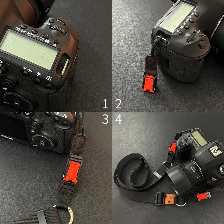 XJ03 Camera Shoulder Hanging Neck Strap(Khaki) - Camera Strap by PMC TechLife | Online Shopping South Africa | PMC TechLife | Buy Now Pay Later Mobicred