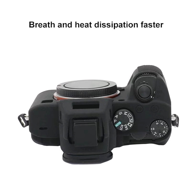 For Sony  A7S III / A7S3 Soft Silicone Protective Case(Orange) - Protective Case by PMC TechLife | Online Shopping South Africa | PMC TechLife | Buy Now Pay Later Mobicred
