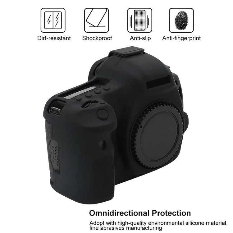 For Canon EOS 5DS Soft Silicone Protective Case (Yellow) - Protective Case by PMC TechLife | Online Shopping South Africa | PMC TechLife | Buy Now Pay Later Mobicred