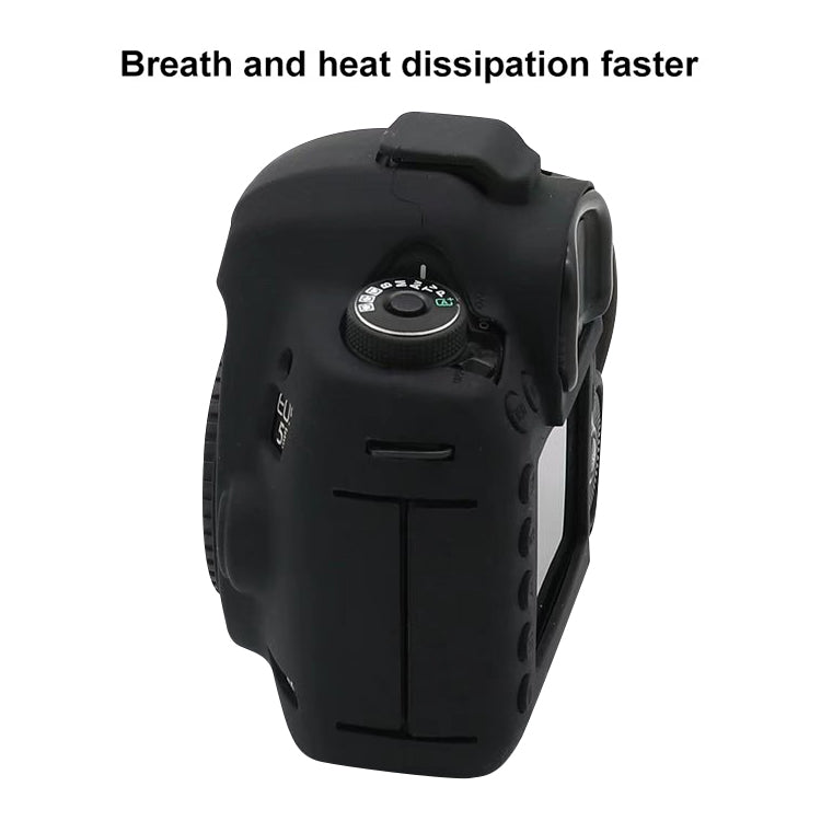 For Canon EOS 5DS Soft Silicone Protective Case (Black) - Protective Case by PMC TechLife | Online Shopping South Africa | PMC TechLife | Buy Now Pay Later Mobicred