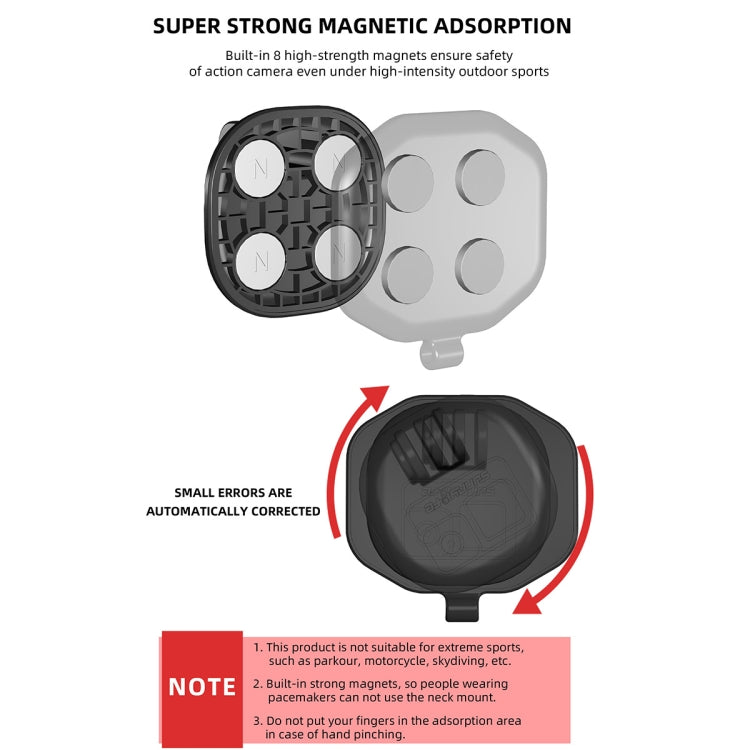 Sunnylife ZJ554 Magnetic Wearable Neck Phone Action Camera  Holder (Black) - Holder by Sunnylife | Online Shopping South Africa | PMC TechLife | Buy Now Pay Later Mobicred