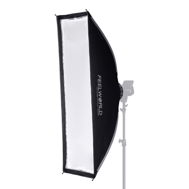 FEELWORLD FSR120 30x120cm Rectangular Softbox Quick Release Bowens Mount Diffuser - free shipping - PMC TechLife - Order now!