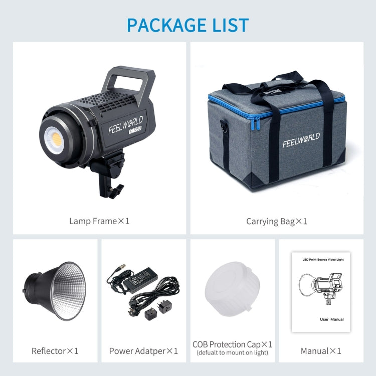 FEELWORLD FL125D 125W Daylight Point Source Video Light, Bluetooth APP Control(AU Plug) - free shipping - PMC TechLife - Order now!