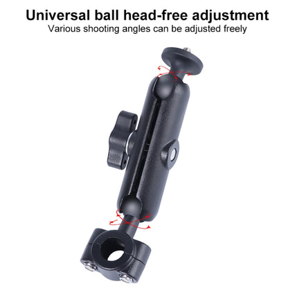 21mm Ballhead Car Front Seat Handlebar Fixed Mount Holder with Tripod Adapter & Screw for GoPro Hero12 Black / Hero11 /10 /9 /8 /7 /6 /5, Insta360 Ace / Ace Pro, DJI Osmo Action 4 and Other Action Cameras - Connection Mount by PMC Jewellery | Online Shopping South Africa | PMC Jewellery | Buy Now Pay Later Mobicred