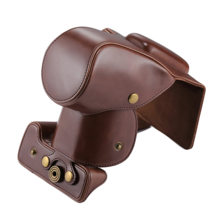 Full Body Camera PU Leather Case Bag for Canon EOS 200D  (18-55mm Lens)(Coffee) - free shipping - PMC TechLife - Order now!