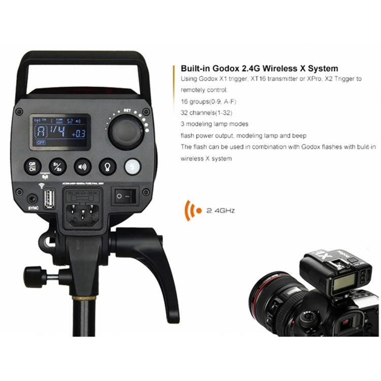 Godox MS300 Studio Flash Light 300Ws Bowens Mount Studio Speedlight (EU Plug) - free shipping - PMC TechLife - Order now!