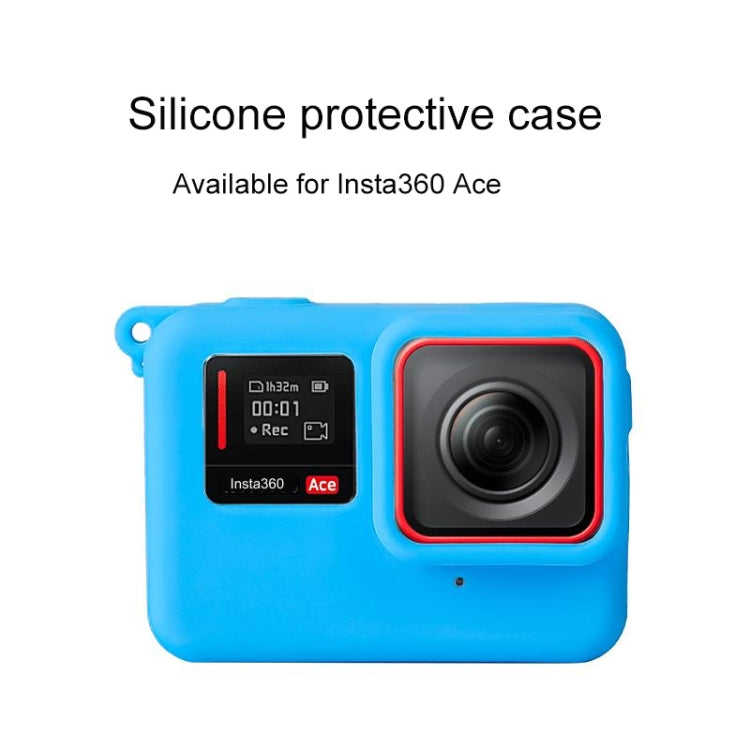 For Insta360 Ace Body Silicone Protective Case with Lens Cap (Black) - Case & Bags by PMC Jewellery | Online Shopping South Africa | PMC Jewellery | Buy Now Pay Later Mobicred
