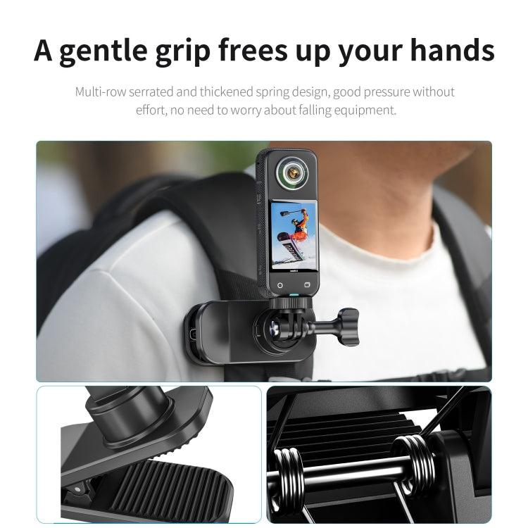 STARTRC 360 Degree Rotation Backpack Clip Magnetic Suction Mount (Black) - Case & Bags by STARTRC | Online Shopping South Africa | PMC TechLife | Buy Now Pay Later Mobicred