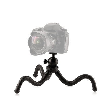 W1 Mini Octopus Flexible Tripod Holder with Ball Head for SLR Cameras, GoPro, Phones (Black) - Portable Mini Tripod by PMC Jewellery | Online Shopping South Africa | PMC Jewellery | Buy Now Pay Later Mobicred