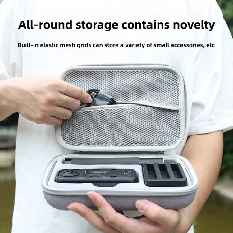 For Insta360 X4 / X5 Carrying Case Portable Storage Bag, Size: 24.2 x 16 x 6.3cm (Grey) - free shipping - PMC TechLife - Order now!