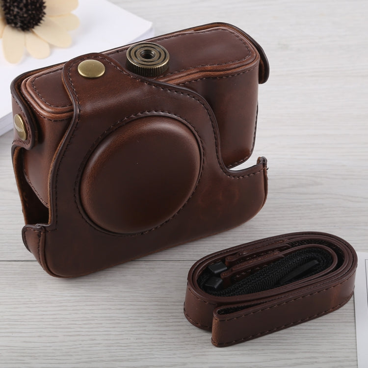 Full Body Camera PU Leather Case Bag with Strap for Canon G16 (Coffee) - free shipping - PMC TechLife - Order now!