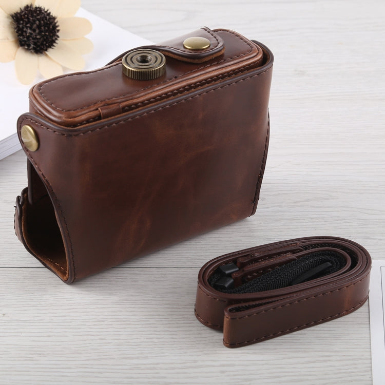 Full Body Camera PU Leather Case Bag with Strap for Canon G16 (Coffee) - free shipping - PMC TechLife - Order now!
