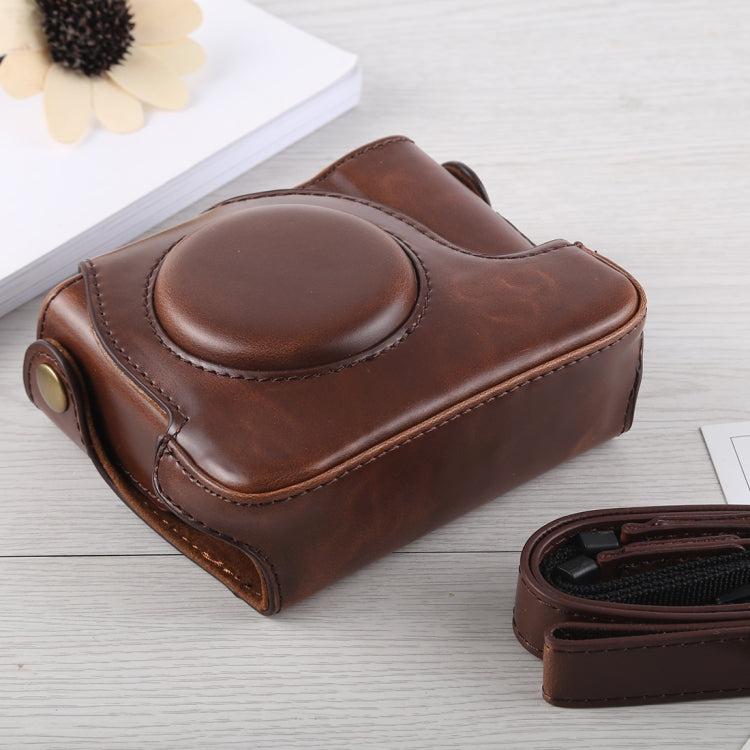 Full Body Camera PU Leather Case Bag with Strap for Canon G16 (Coffee) - free shipping - PMC TechLife - Order now!