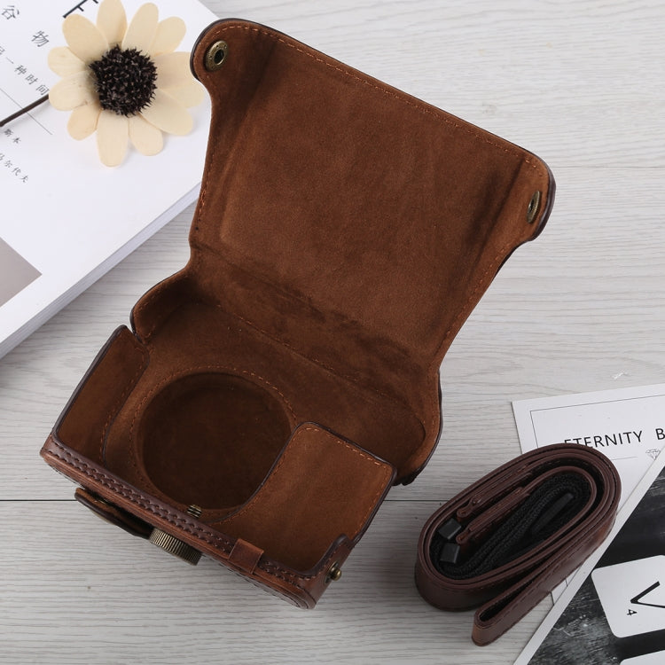 Full Body Camera PU Leather Case Bag with Strap for Canon G16 (Coffee) - free shipping - PMC TechLife - Order now!