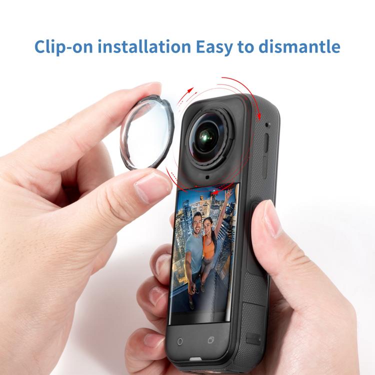 For Insta360 X5 STARTRC Slim Protective Lens Guad PC Lens Cover (Transparent) - free shipping - PMC TechLife - Order now!