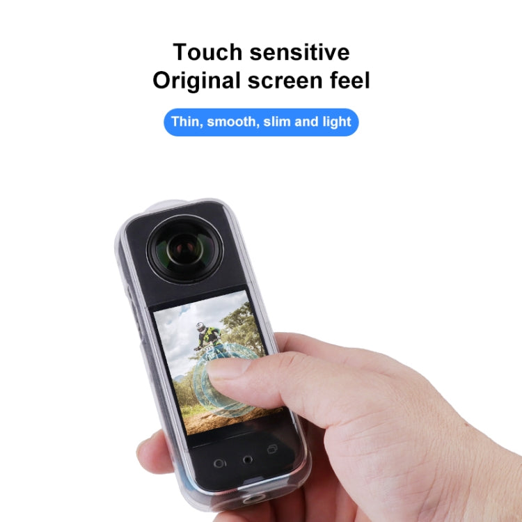 For Insta360 X3 Hollow Clear TPU Protective Case (Transparent) - Case & Bags by PMC TechLife | Online Shopping South Africa | PMC TechLife | Buy Now Pay Later Mobicred