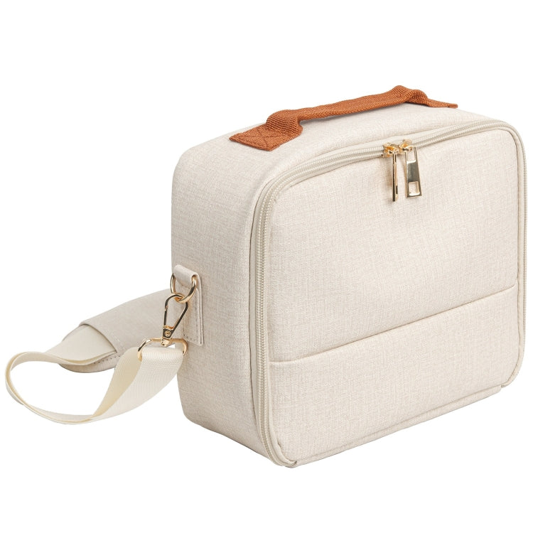 Portable Mini Printer Storage Bag For CP910/1200/1300 (Apricot) - Strap Satchel by PMC TechLife | Online Shopping South Africa | PMC TechLife | Buy Now Pay Later Mobicred