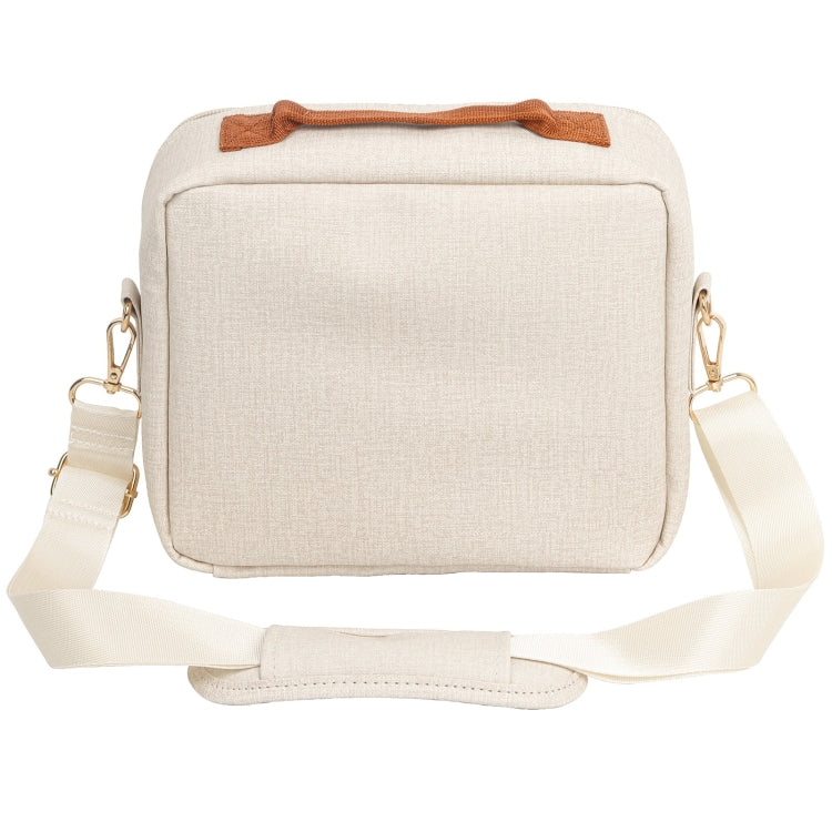 Portable Mini Printer Storage Bag For CP910/1200/1300 (Apricot) - Strap Satchel by PMC TechLife | Online Shopping South Africa | PMC TechLife | Buy Now Pay Later Mobicred