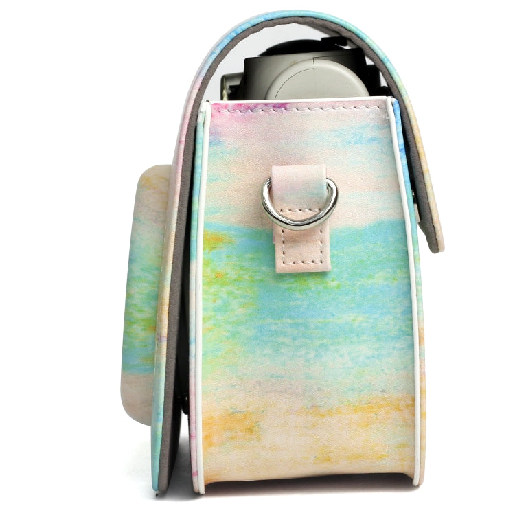 Rainbow Oil painting Pattern PU Leather Protective Camera Case Bag For FUJIFILM Instax Mini 7S / 7C Camera - free shipping - PMC TechLife - Order now!