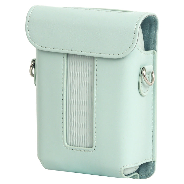 For FUJIFILM Instax mini Link 3 Full Body Leather Case Bag with Strap(Green) - Leather Bag by PMC TechLife | Online Shopping South Africa | PMC TechLife | Buy Now Pay Later Mobicred