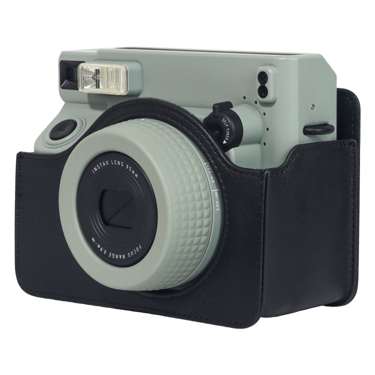 For FUJIFILM Instax WIDE 400 Full Body Leather Case Bag with Strap (Black) - Leather Bag by PMC TechLife | Online Shopping South Africa | PMC TechLife | Buy Now Pay Later Mobicred