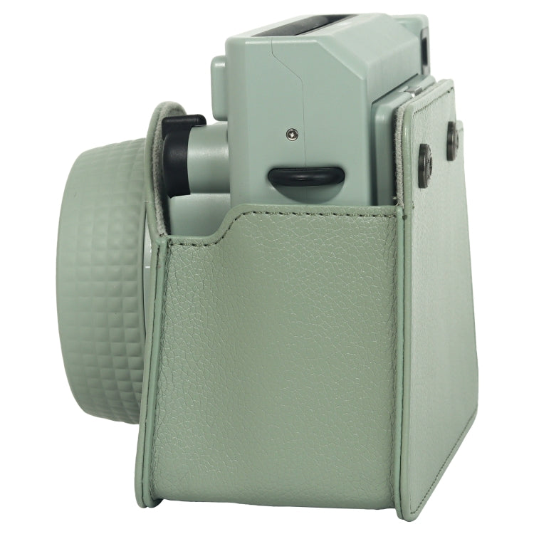For FUJIFILM Instax WIDE 400 Full Body Leather Case Bag with Strap (Green) - Leather Bag by PMC TechLife | Online Shopping South Africa | PMC TechLife | Buy Now Pay Later Mobicred