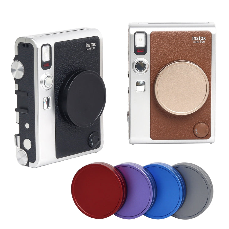 For FUJIFILM Instax mini EVO Camera Lens Cap Aluminum Alloy Protective Cover (Red) - Lens Cap by PMC TechLife | Online Shopping South Africa | PMC TechLife | Buy Now Pay Later Mobicred
