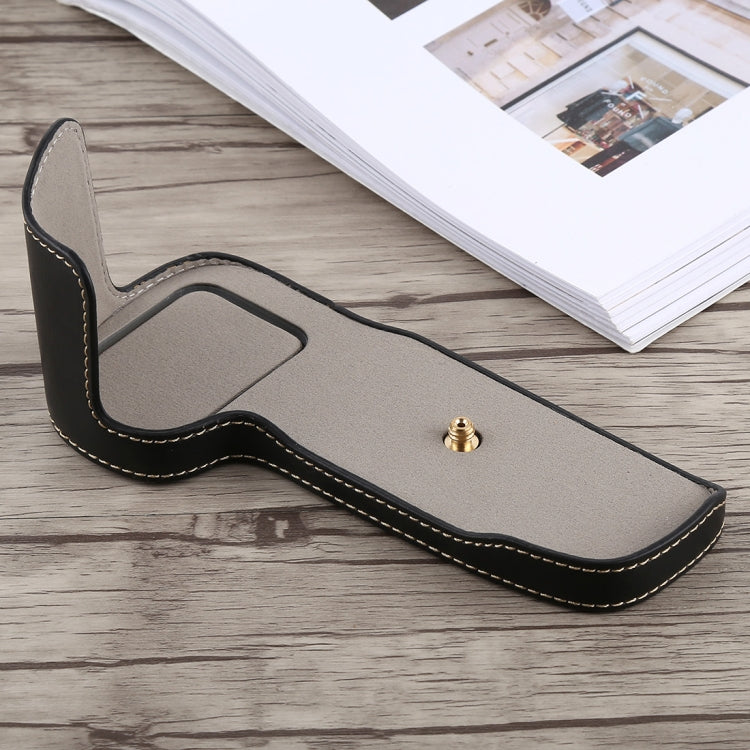 1/4 inch Thread PU Leather Camera Half Case Base for Canon EOS 5D Mark IV / 5D Mark III(Black) - free shipping - PMC TechLife - Order now!