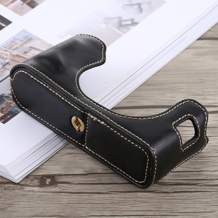 1/4 inch Thread PU Leather Camera Half Case Base for FUJIFILM X100F (Black) - free shipping - PMC TechLife - Order now!