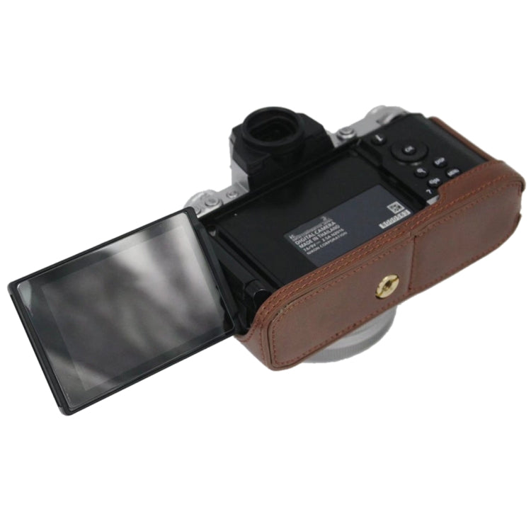 1/4 inch Thread PU Leather Camera Half Case Base for Nikon Z fc (Black) - Half Case by PMC TechLife | Online Shopping South Africa | PMC TechLife | Buy Now Pay Later Mobicred