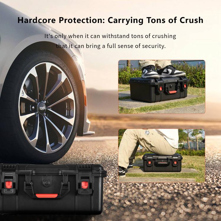 STARTRC Waterproof PP Suitcase Storage Box for Canon / Fujifilm / Nikon 1 Camera 2 Lenses (Black) - free shipping - PMC TechLife - Order now!