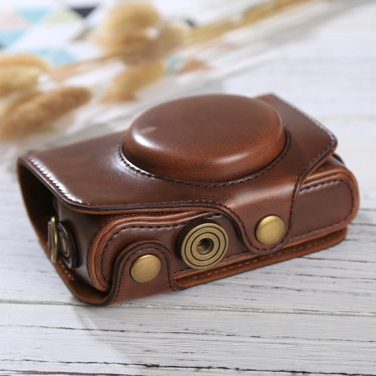 Full Body Camera PU Leather Case Bag with Strap for Canon PowerShot SX730 HS / SX720 HS (Coffee) - free shipping - PMC TechLife - Order now!