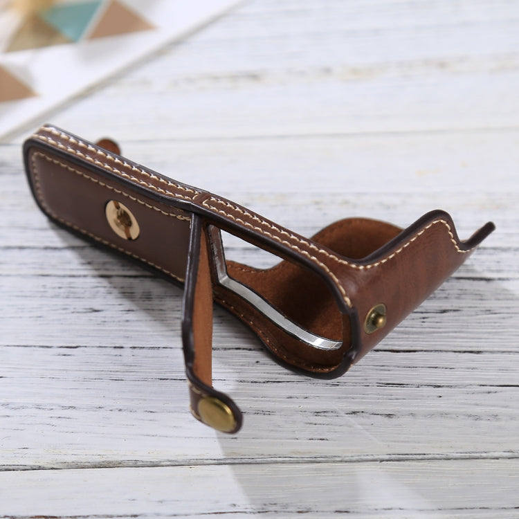 1/4 inch Thread PU Leather Camera Half Case Base for Sony ILCE-5100 / A5100(Coffee) - free shipping - PMC TechLife - Order now!