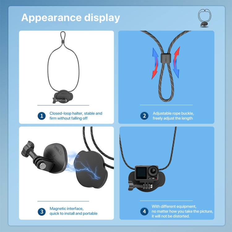 STARTRC Quick Release Magnetic Holder Vlog FPV POV Neck Strap - Mount & Holder by STARTRC | Online Shopping South Africa | PMC TechLife | Buy Now Pay Later Mobicred