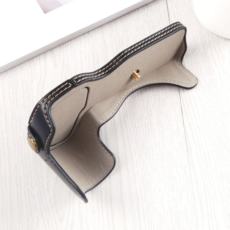 1/4 inch Thread PU Leather Camera Half Case Base for Canon EOS R (Black) - free shipping - PMC TechLife - Order now!