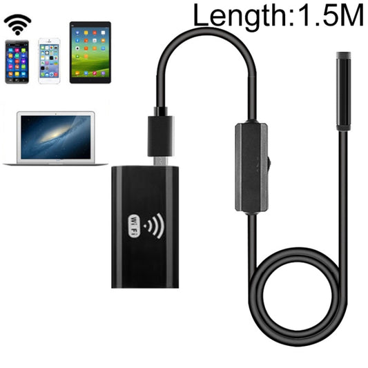 F99 HD Mobile Phone Endoscope, 8mm Waterproof Pipe Endoscope, Wifi Version, Hardwire, Length: 1.5m (Black) -  by PMC Jewellery | Online Shopping South Africa | PMC Jewellery | Buy Now Pay Later Mobicred