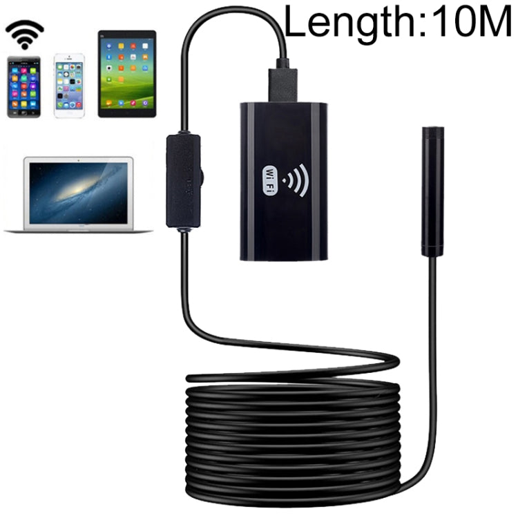 F99 HD Mobile Phone Endoscope, 8mm Waterproof Pipe Endoscope, Wifi Version, Hardwire, Length: 10m (Black) -  by PMC Jewellery | Online Shopping South Africa | PMC Jewellery | Buy Now Pay Later Mobicred